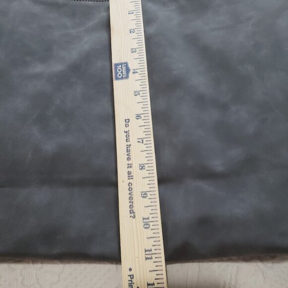 8 Other Reasons Stone Gray Suedette Betsy Slouch Tote Shoulder Bag - Picture 4 of 7